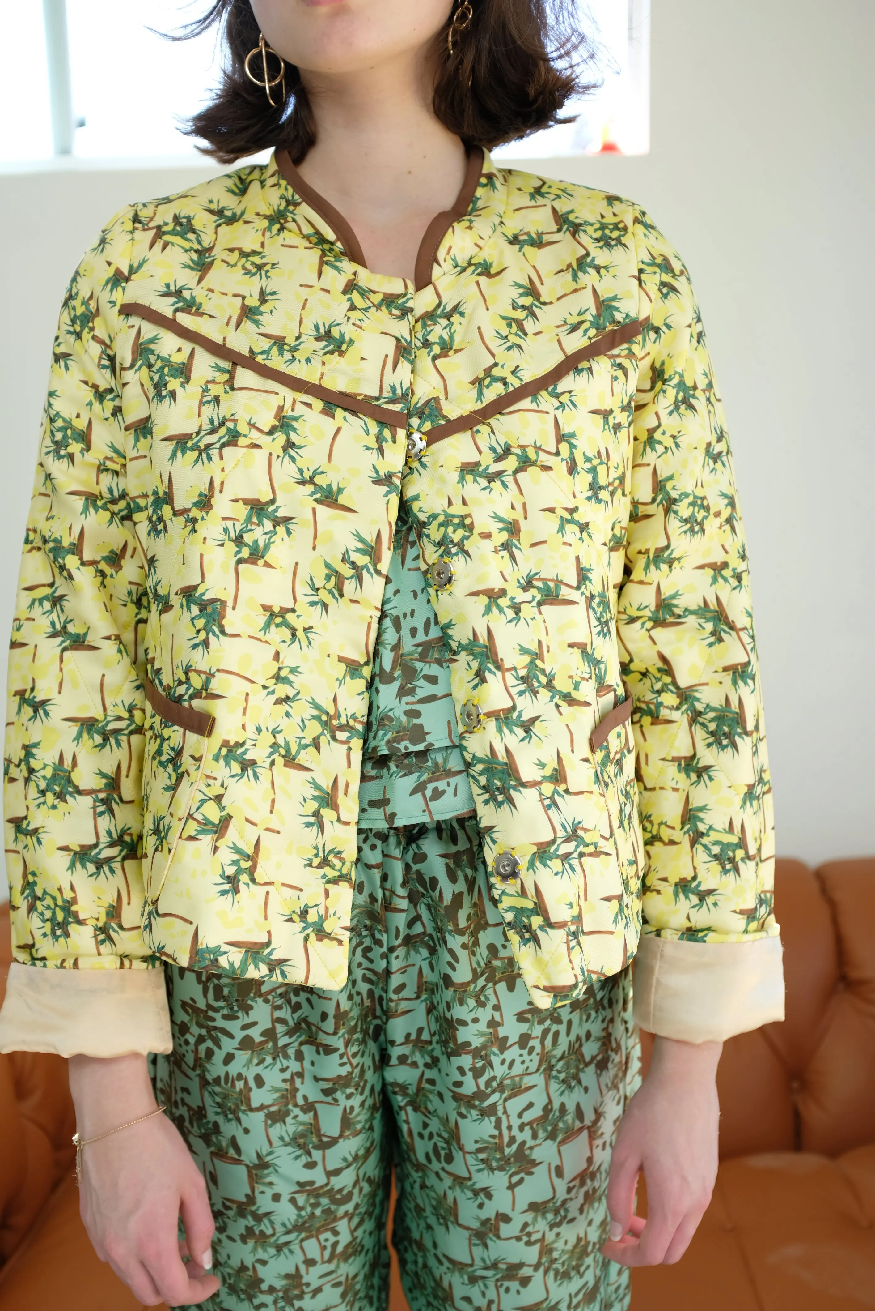 Beklina Quilted Jacket Sprezzatura Limoncello sold by Beklina