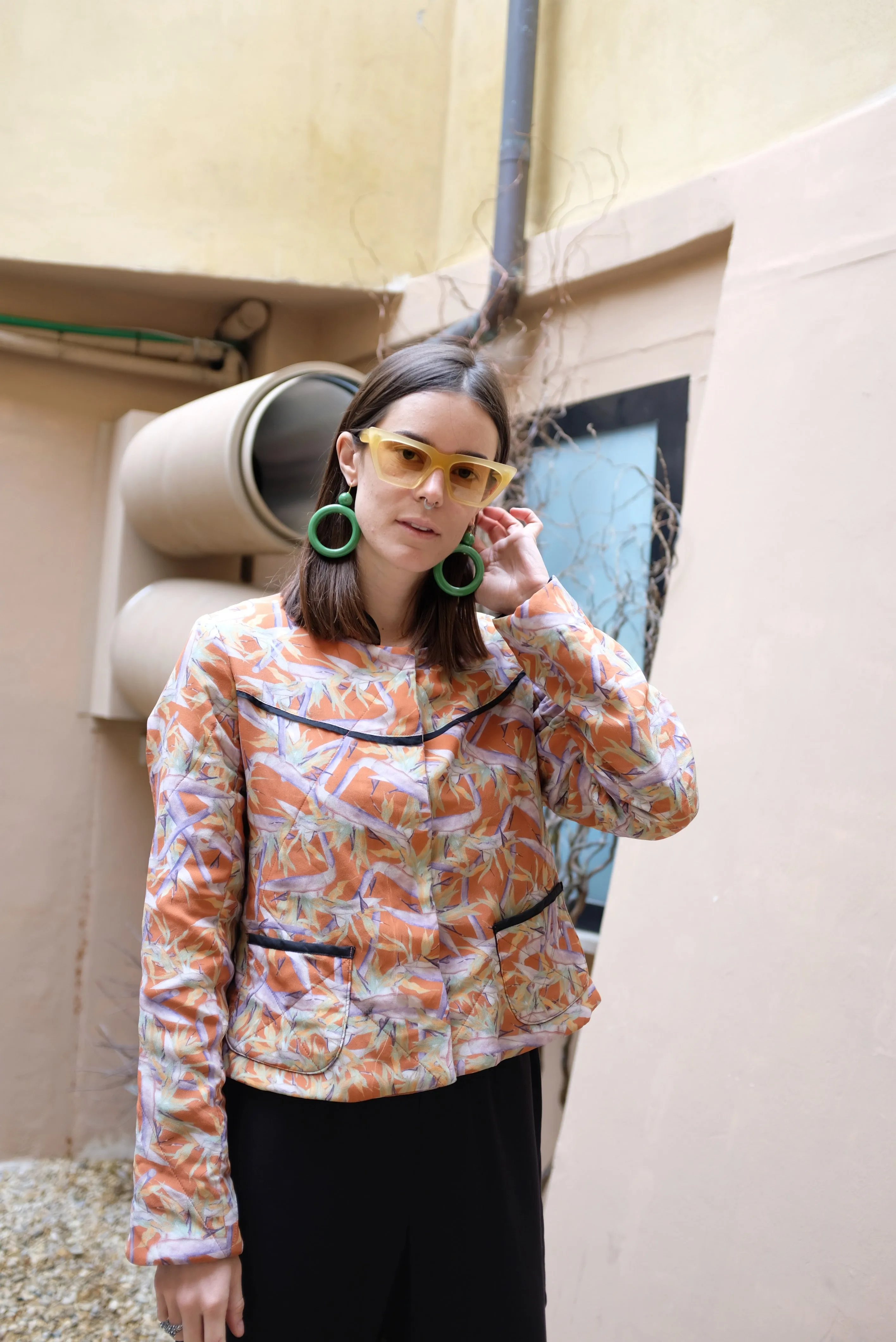 Beklina Quilted Jacket Carmella's Floral sold by Beklina