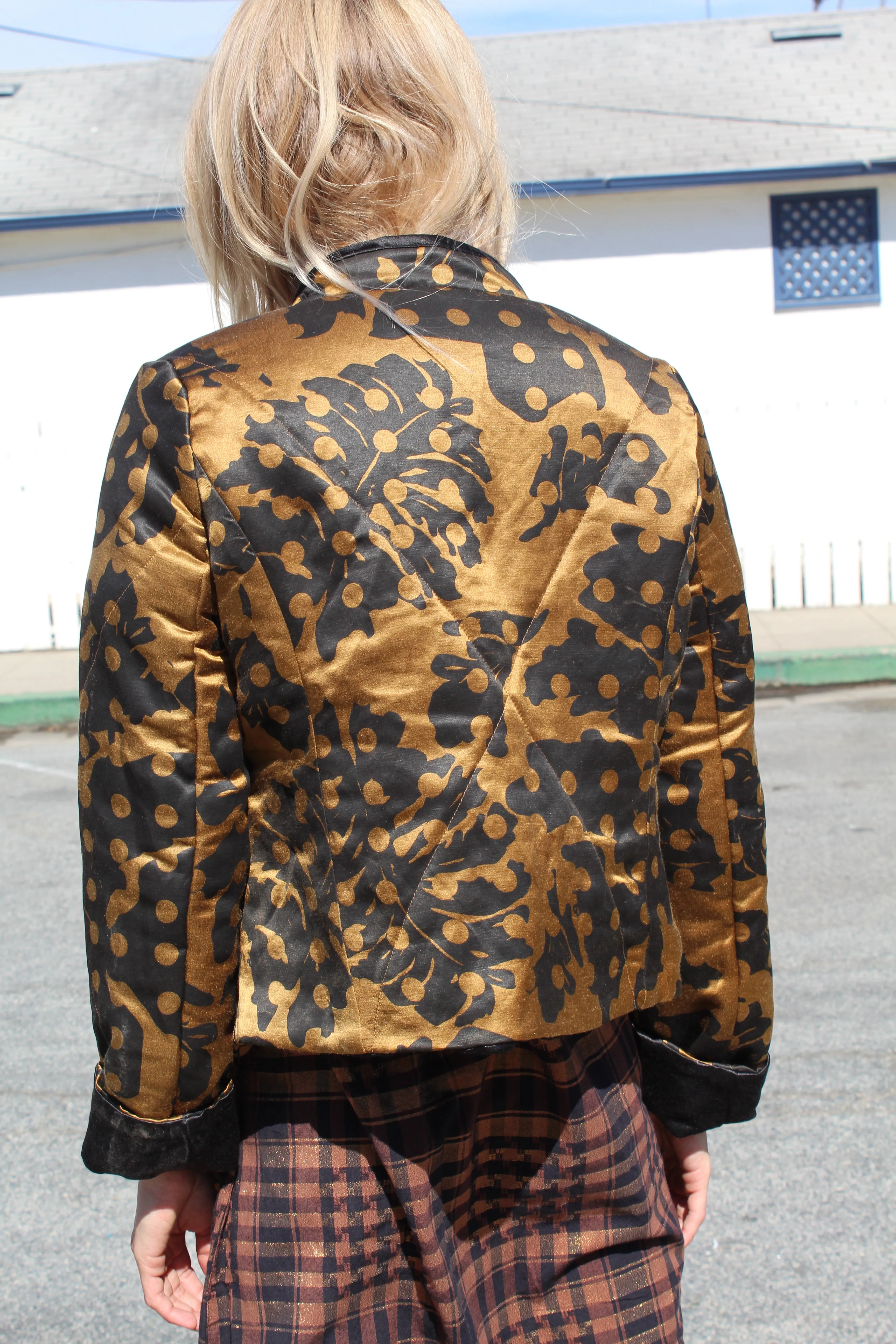 Beklina Quilted Jacket Leaf Print sold by Beklina product image thumbnail 3