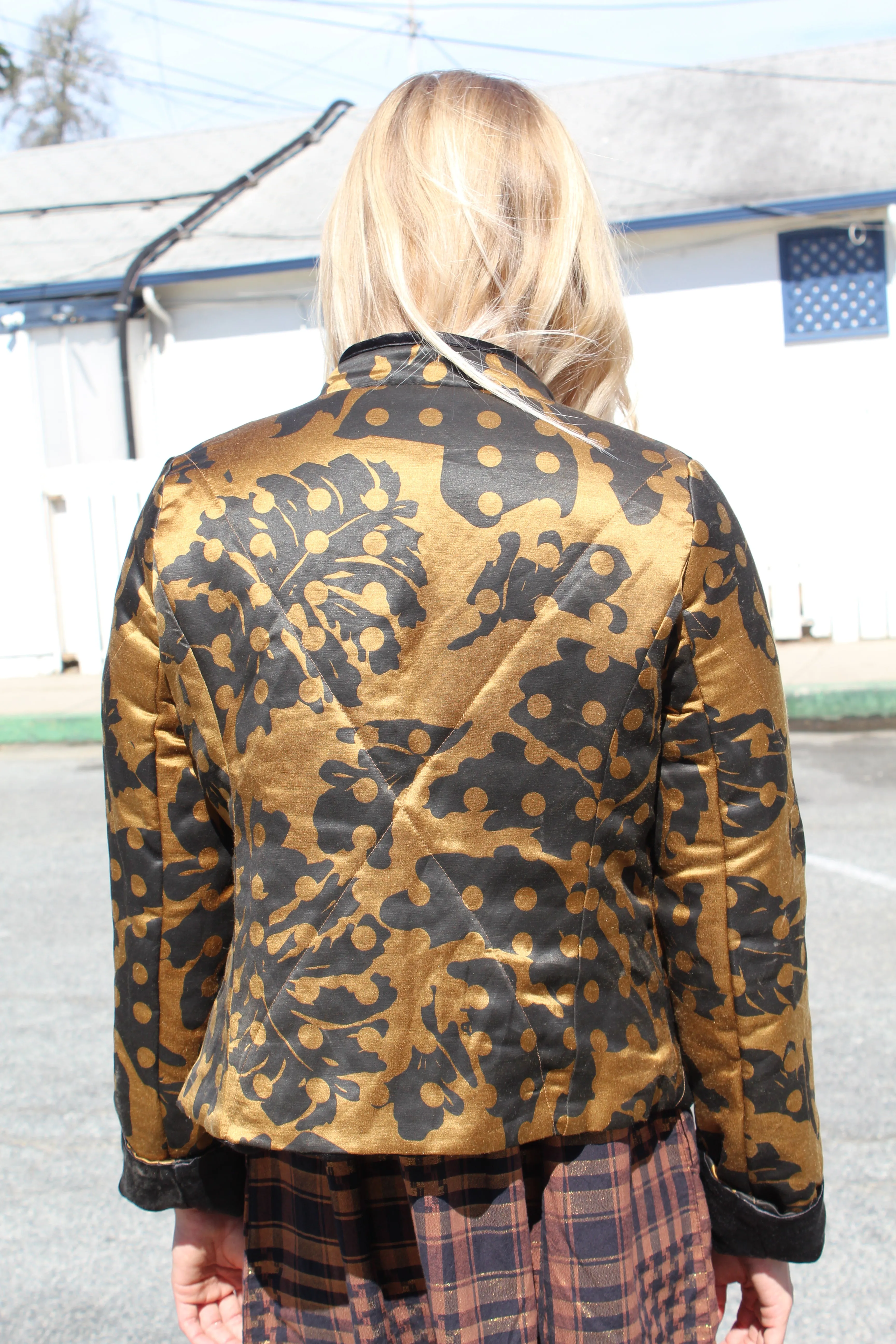 Beklina Quilted Jacket Leaf Print sold by Beklina product image thumbnail 2