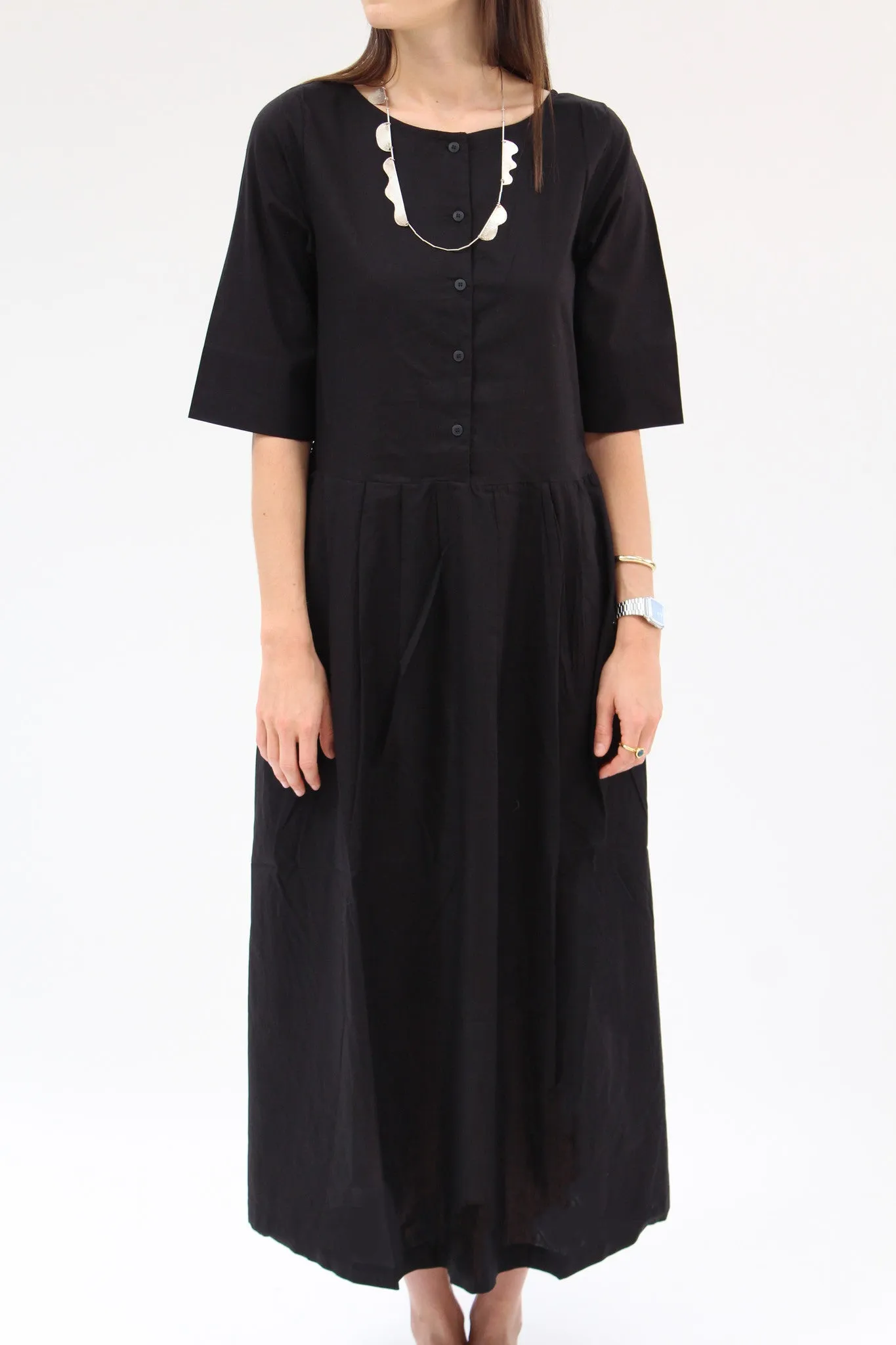 Kowtow Momentum Dress Black sold by Beklina