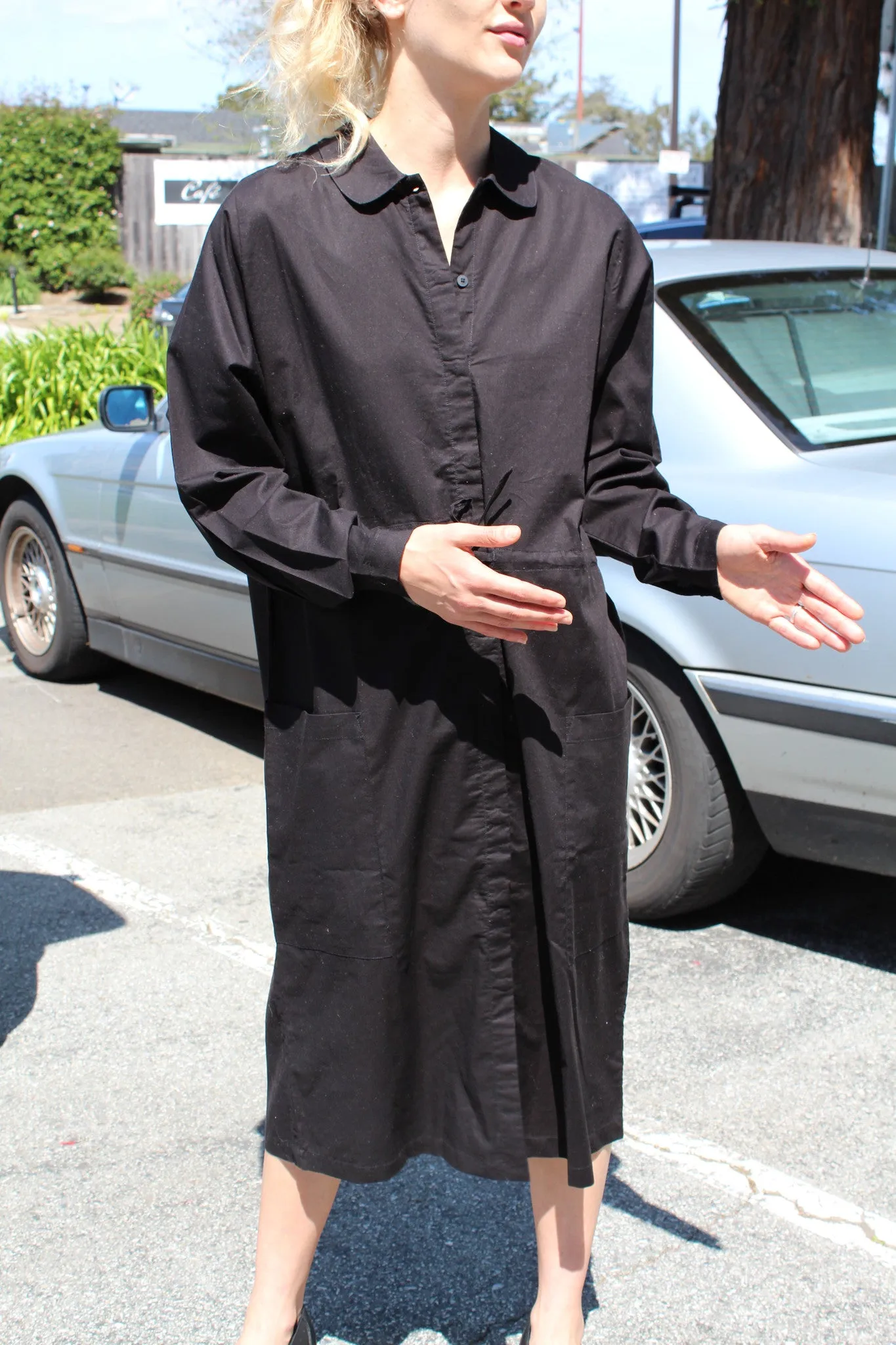 Kowtow Detour Shirt Dress Black sold by Beklina product image thumbnail 3