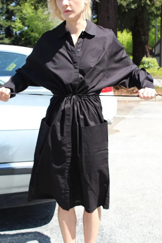 Kowtow Detour Shirt Dress Black made by Beklina