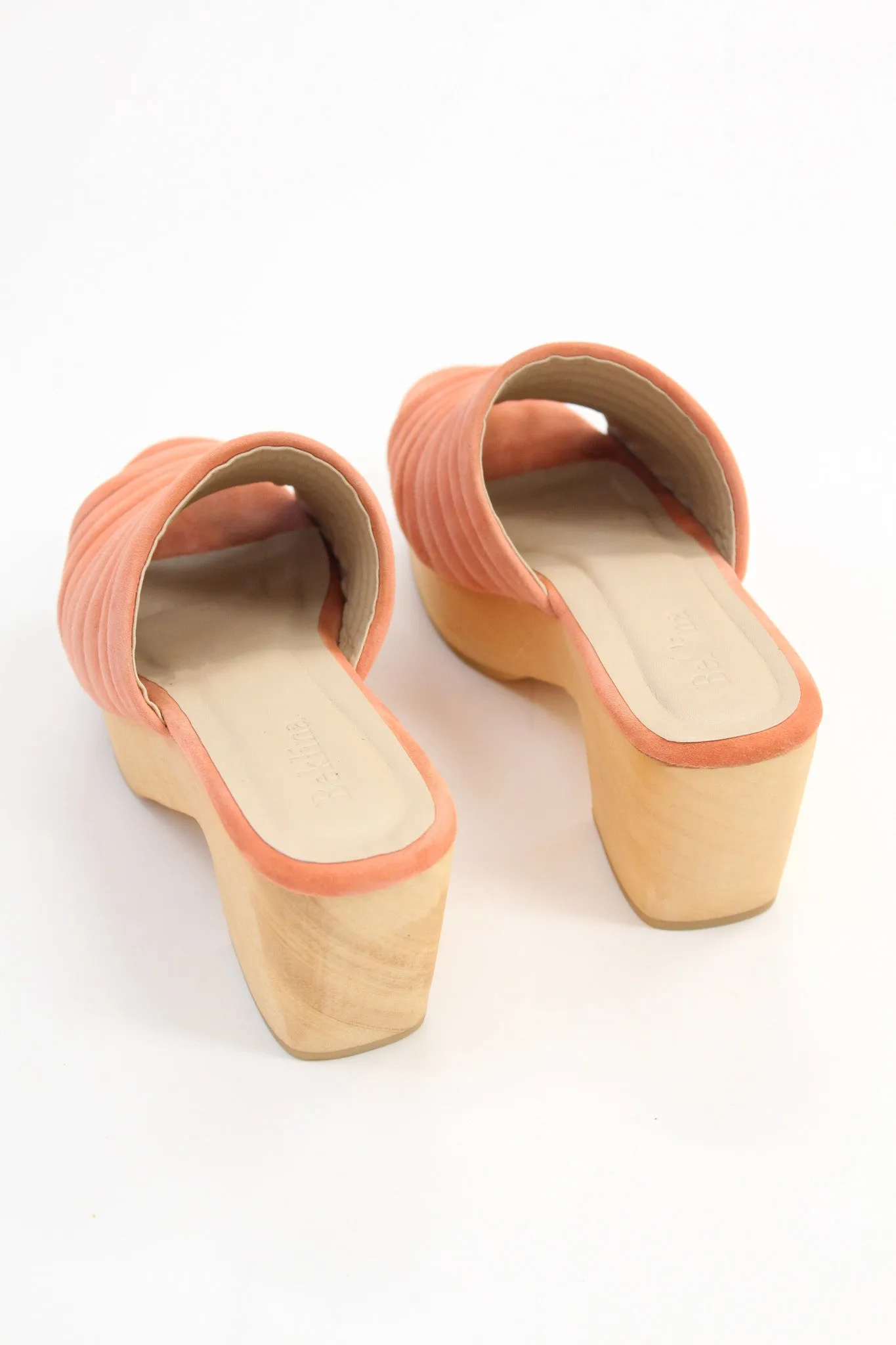 Beklina Suede Ribbed Clog Shrimp sold by Beklina product image thumbnail 2