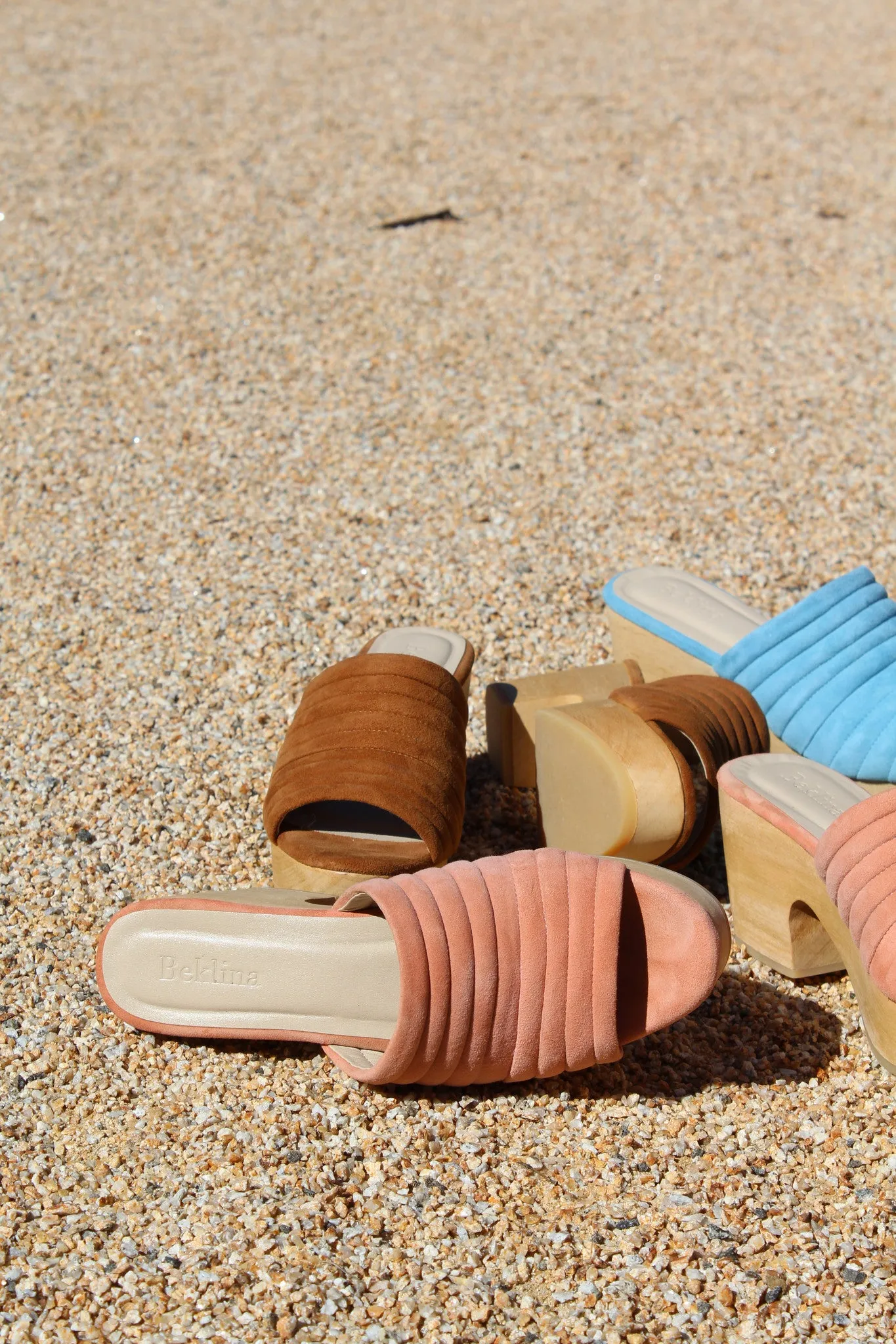 Beklina Suede Ribbed Clog Shrimp sold by Beklina product image thumbnail 5