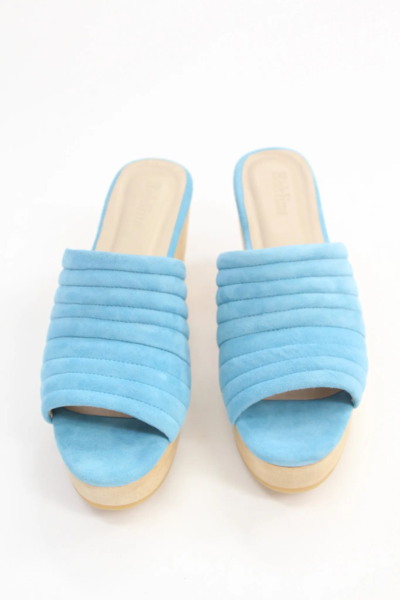 Beklina Suede Ribbed Clog Parrot sold by Beklina