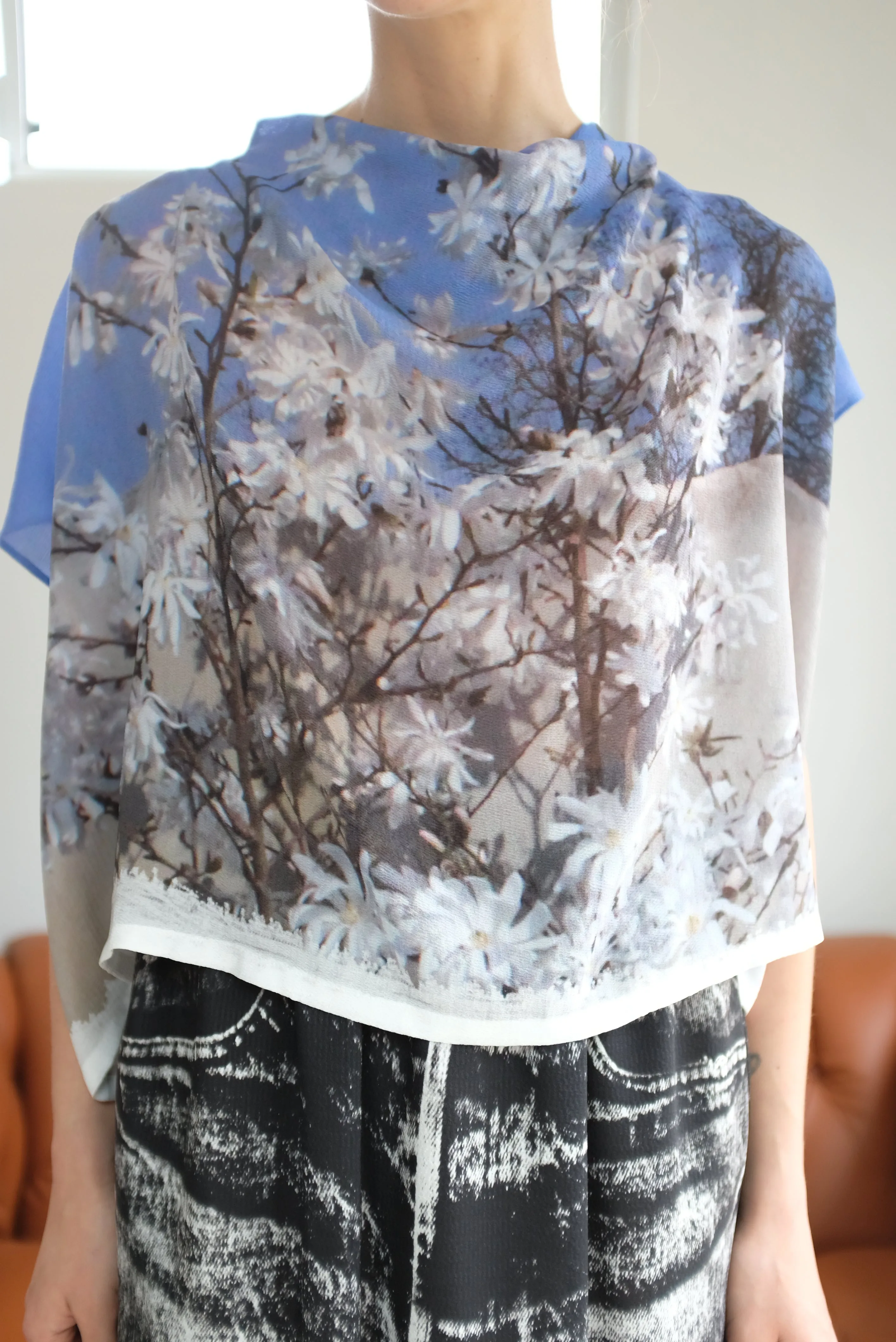 Anntian Silk Top Print Into The Sky sold by Beklina product image thumbnail 4