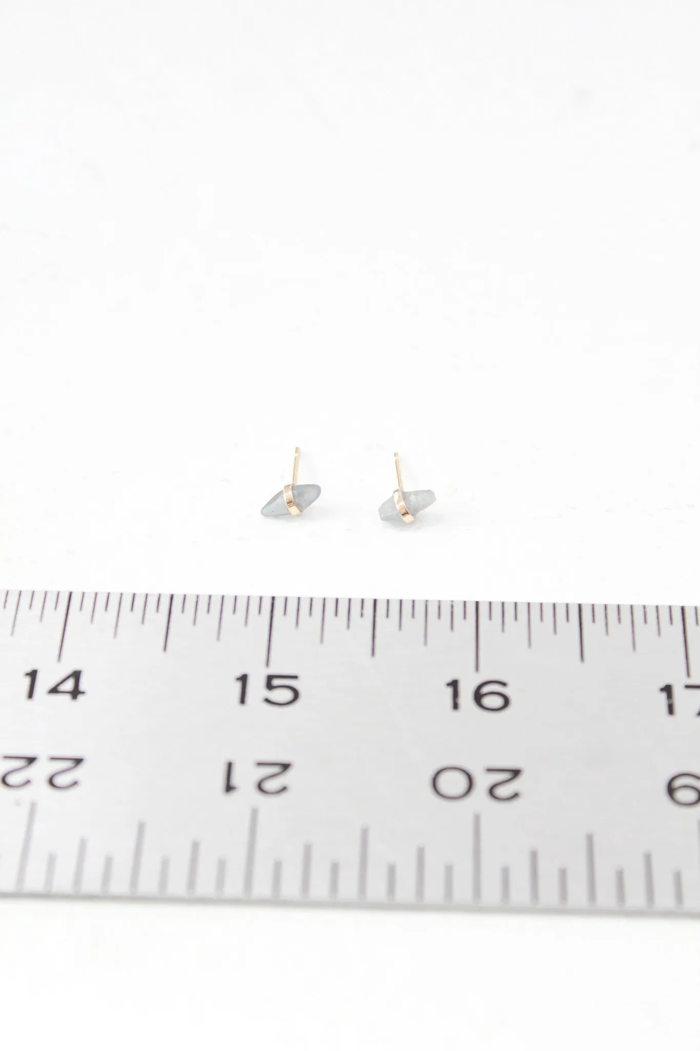 MJM Raw Blue Saphhire Earrings sold by Beklina product image thumbnail 2