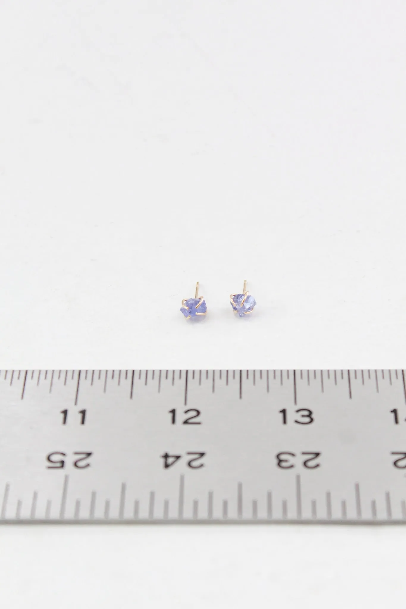 MJM Raw Tanzanite Stud Earrings sold by Beklina product image thumbnail 2