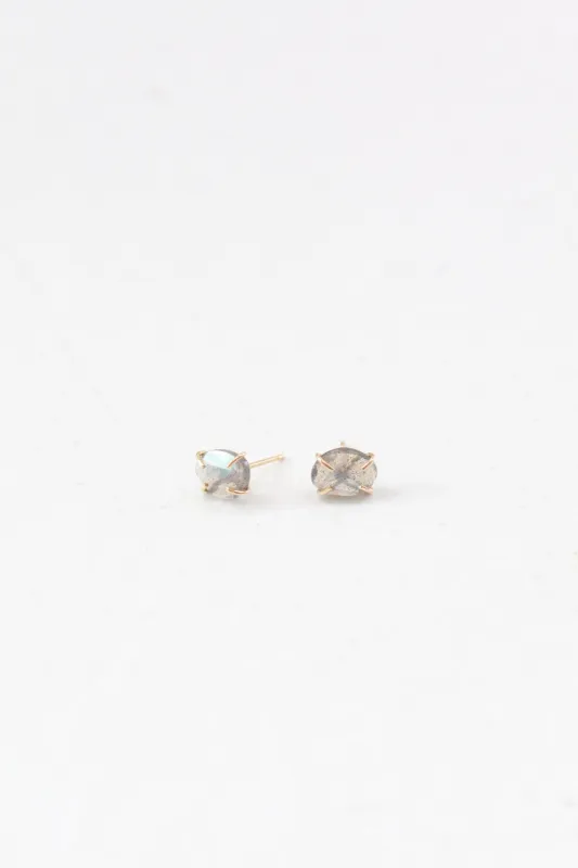 MJM Labradorite Stud Earrings made by Melissa Joy Manning