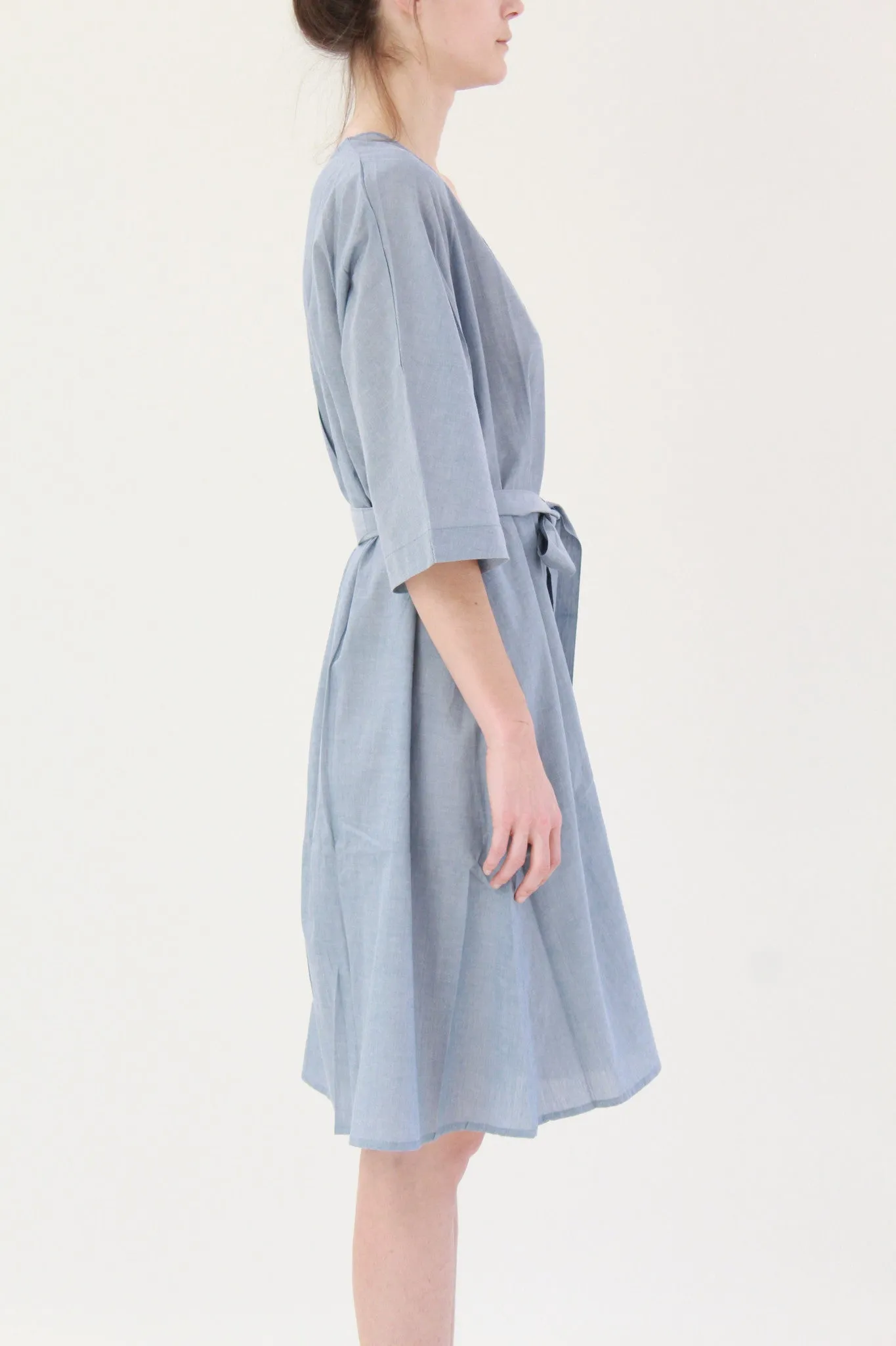 Kowtow Domus Shirt Dress Blue Chambray sold by Beklina product image thumbnail 2