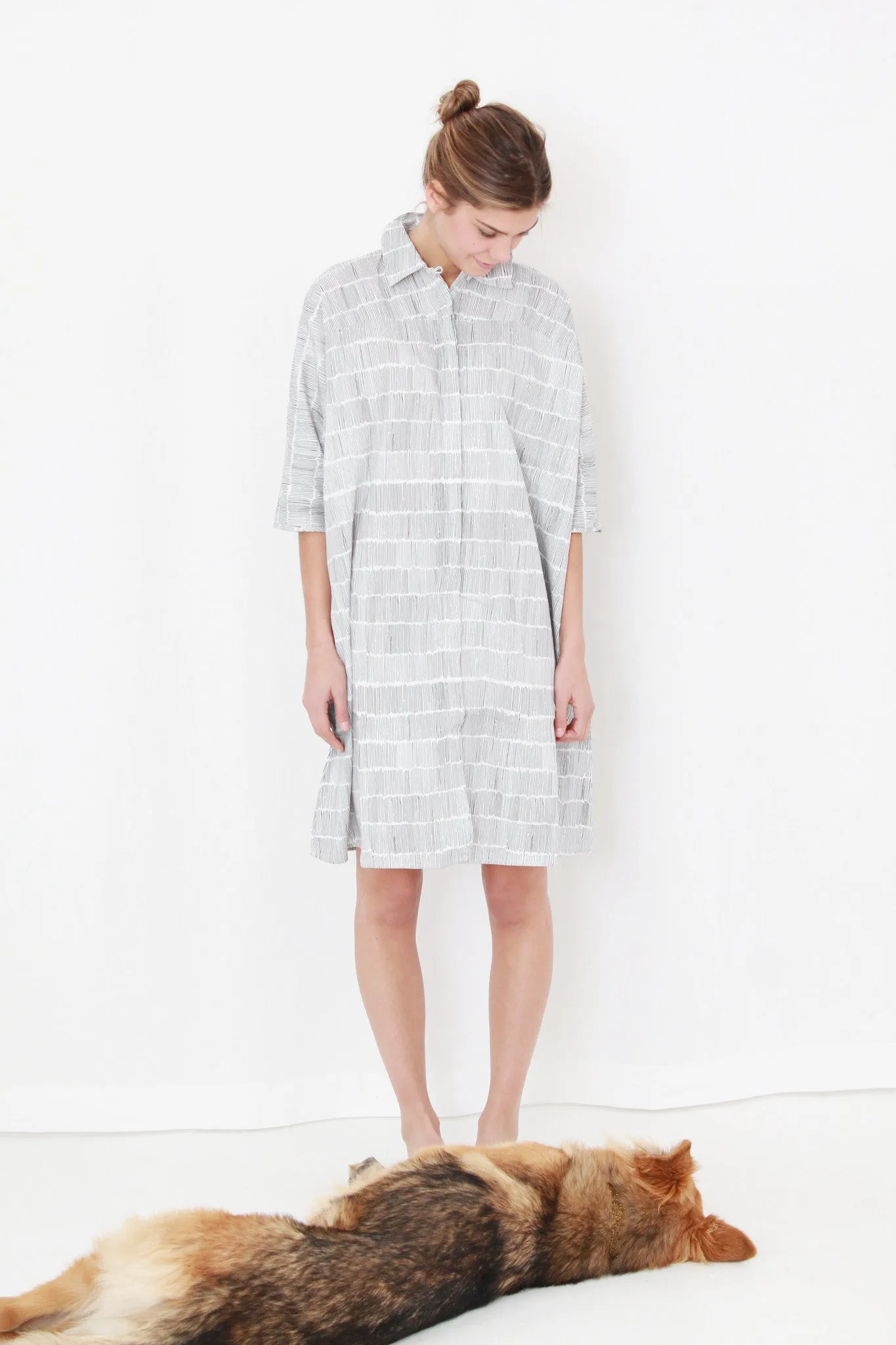 Kowtow Etched Dress Dashes On White sold by Beklina