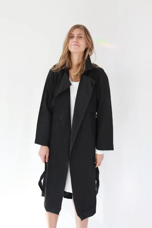 Kowtow Keepsake Trench Coat Black sold by Beklina