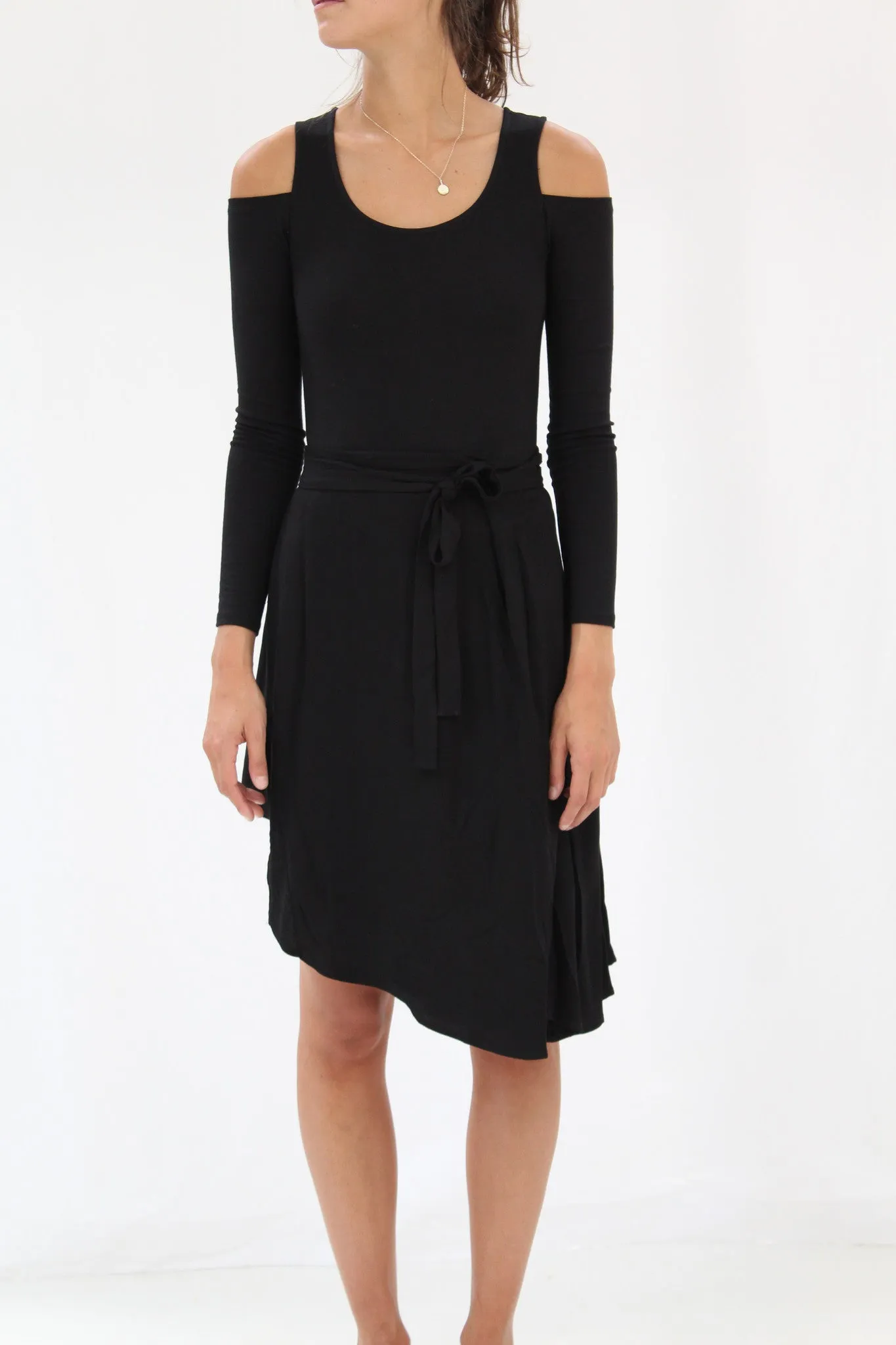 Black Crescent Wrap Skirt sold by Beklina