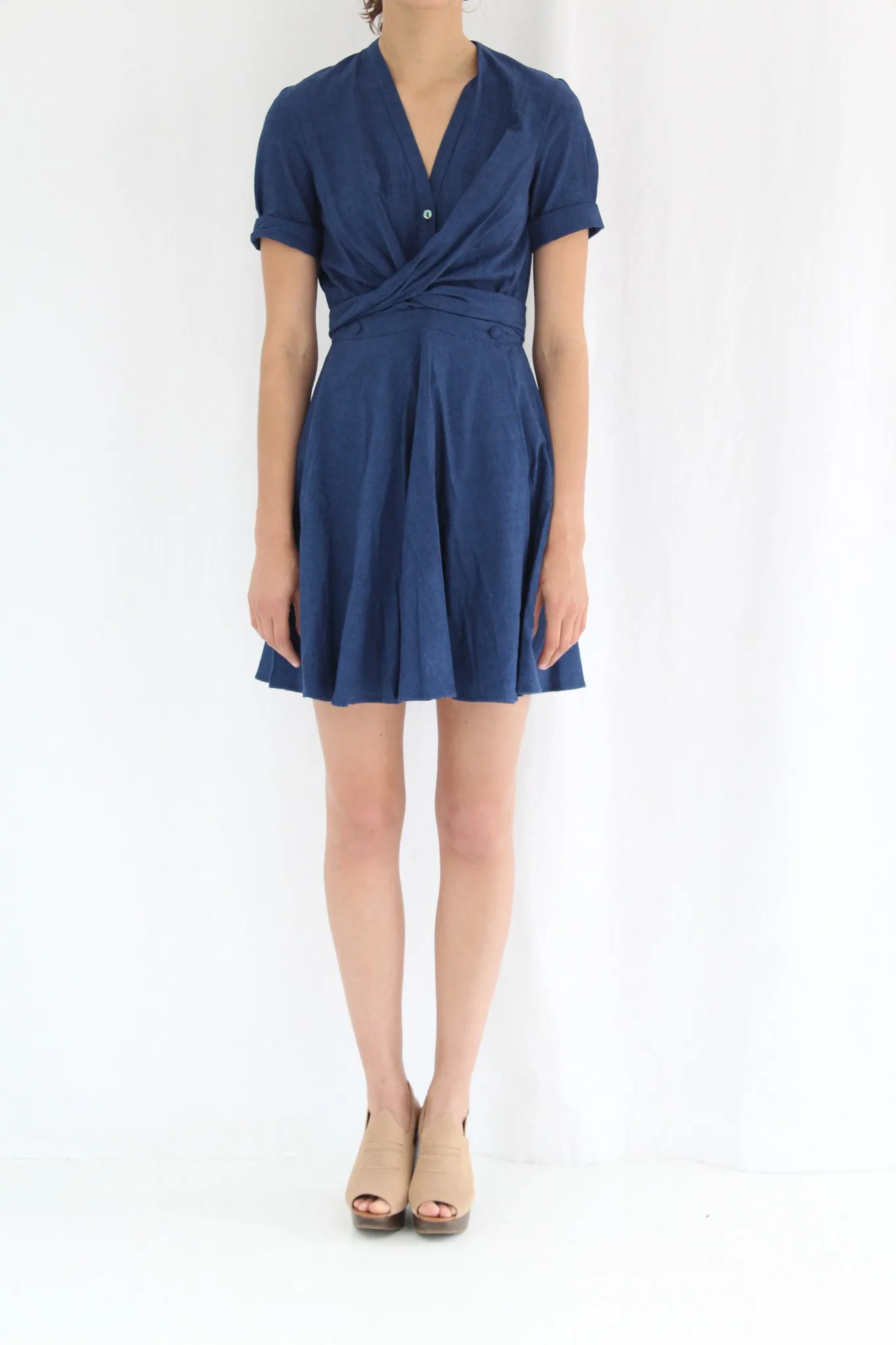 Heinui Isadora Dress Indigo Chambray sold by Beklina product image thumbnail 4