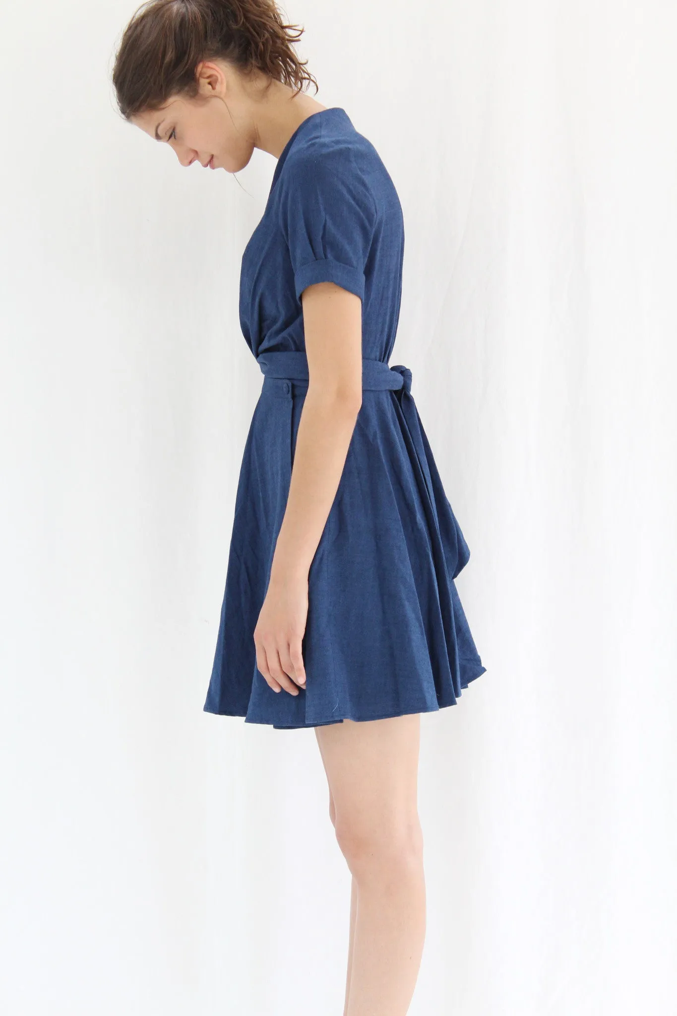 Heinui Isadora Dress Indigo Chambray sold by Beklina product image thumbnail 5