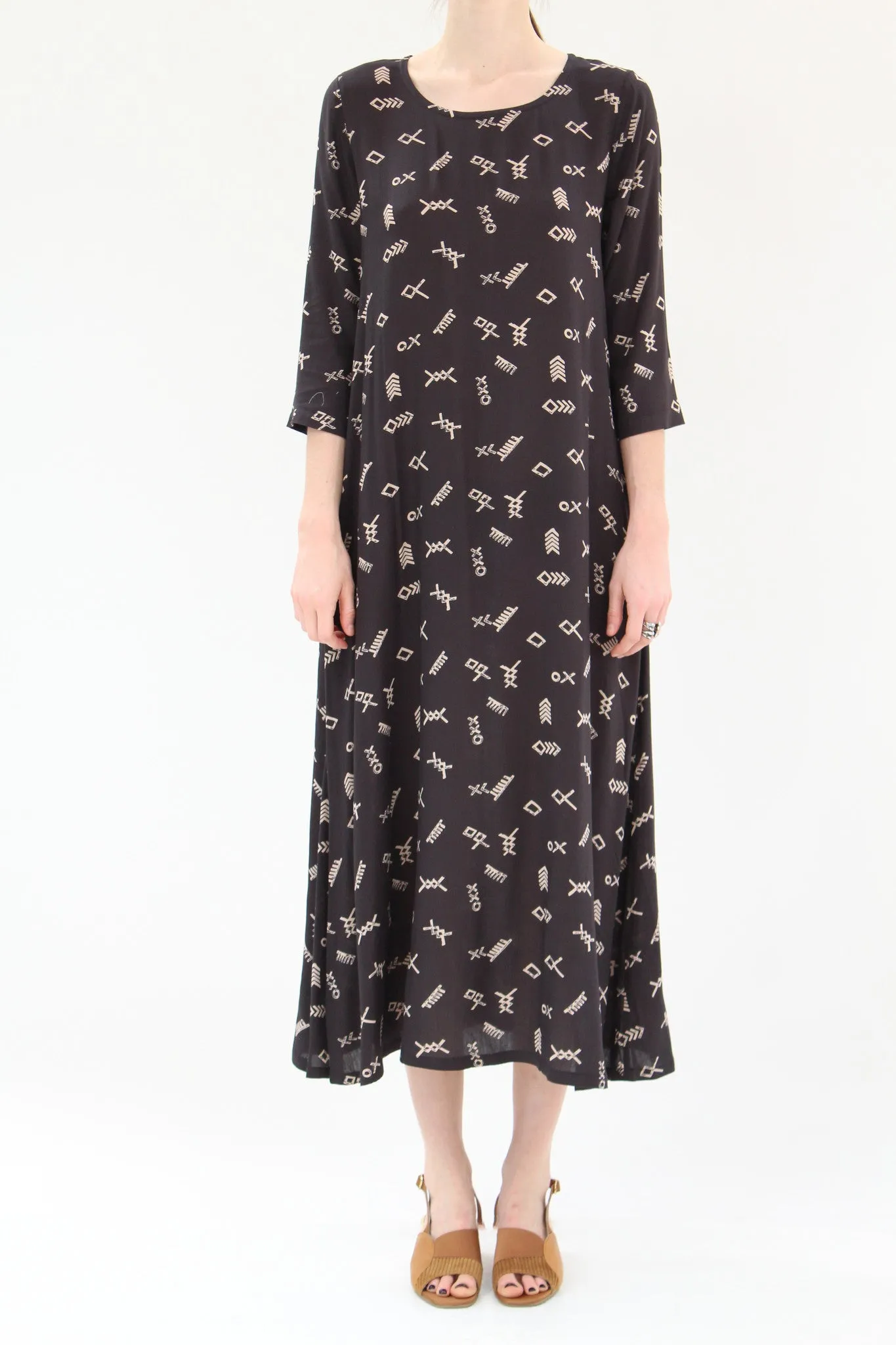 Osei Duro Nima Long Dress Black Jot sold by Beklina product image thumbnail 4