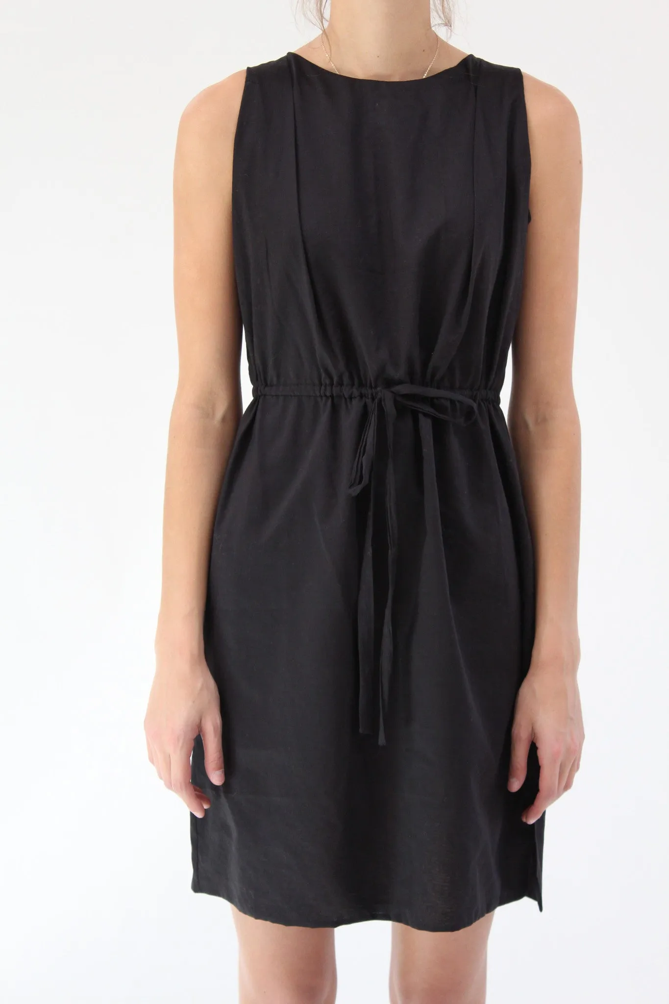 Beklina Hoda Tie Dress Black sold by Beklina