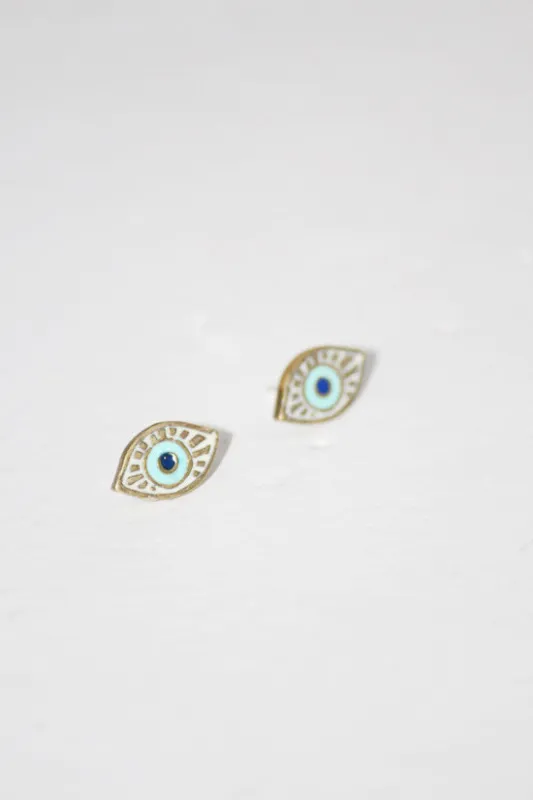 Kathryn Bentley Evil Eye Studs made by Kathryn Bentley