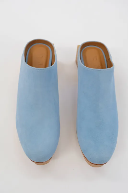 Beklina Matisse Platform Mules Hydrangea made by Beklina