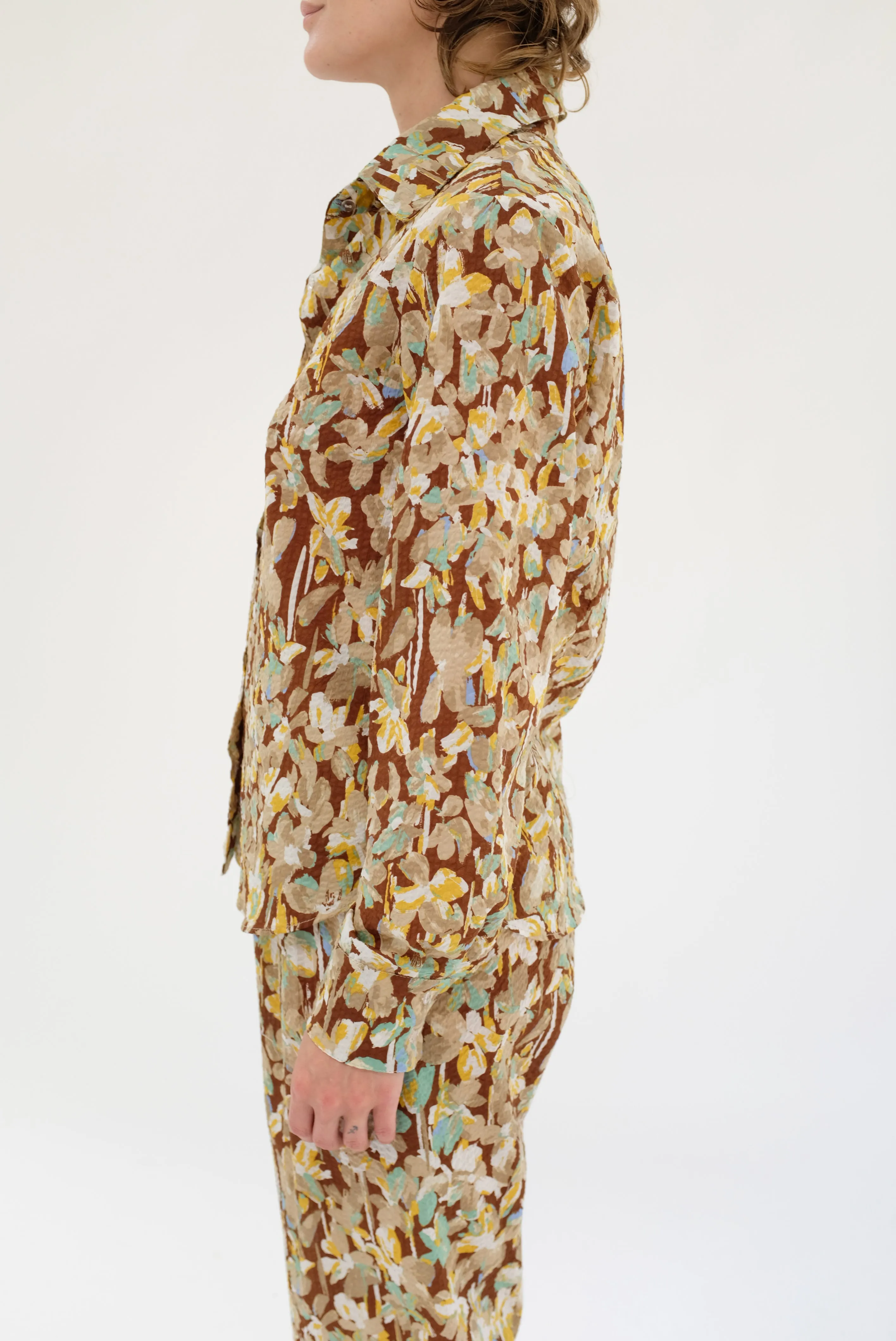Beklina Button Up Shirt Brown Floral sold by Beklina product image thumbnail 2