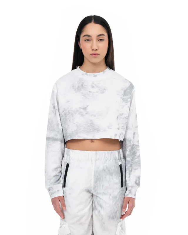 Grey Noise Sweatshirt Crop sold by Blowhammer