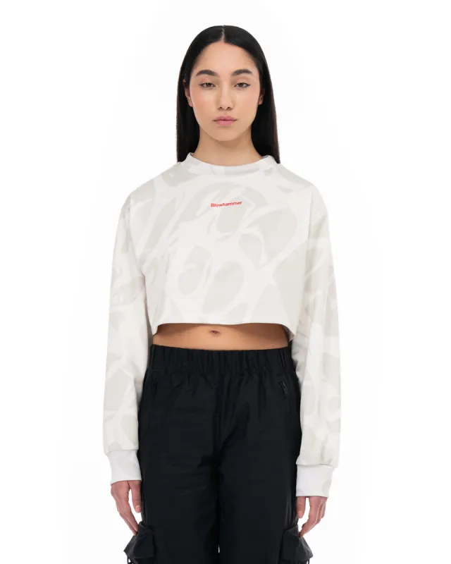 Strand Ivory Sweatshirt Crop sold by Blowhammer