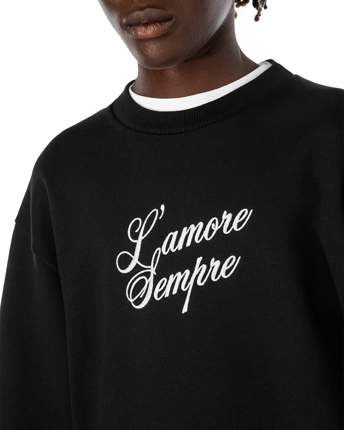 L' amore Sempre Crewneck Sweatshirt sold by Blowhammer product image thumbnail 4