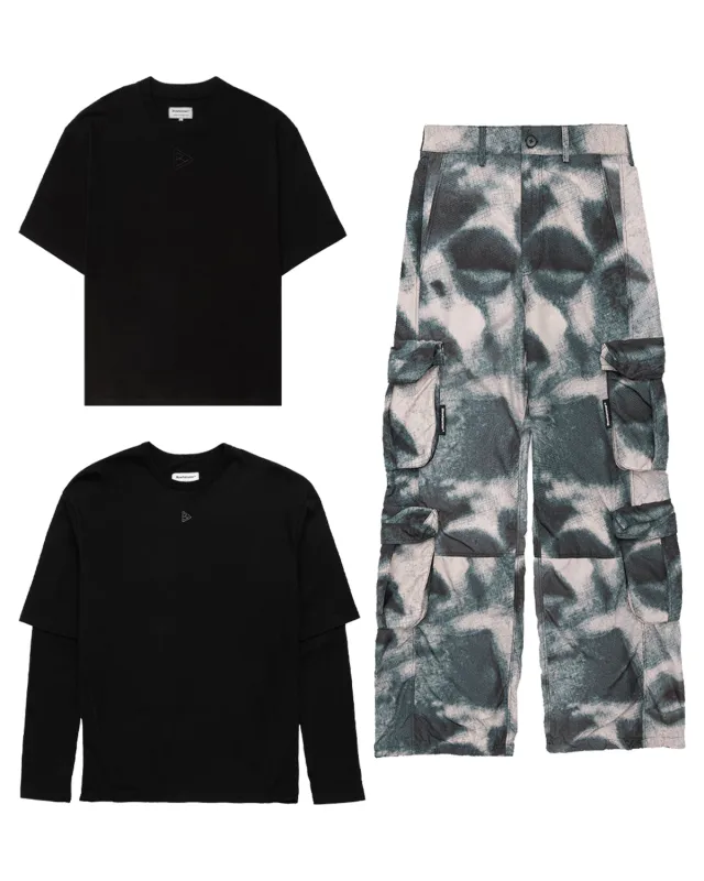 Black Minimal 2 x T-Shirt + Cargo sold by Blowhammer