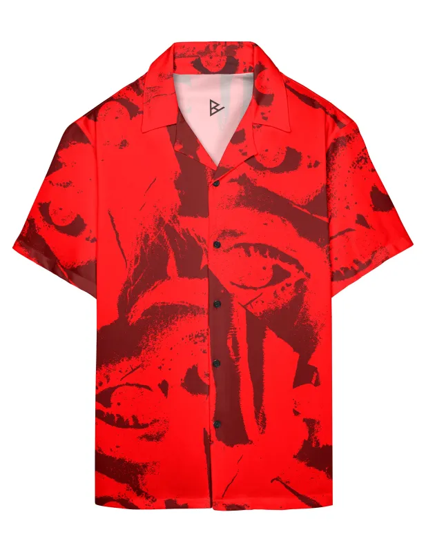 BrokenEyes Red Shirt sold by Blowhammer
