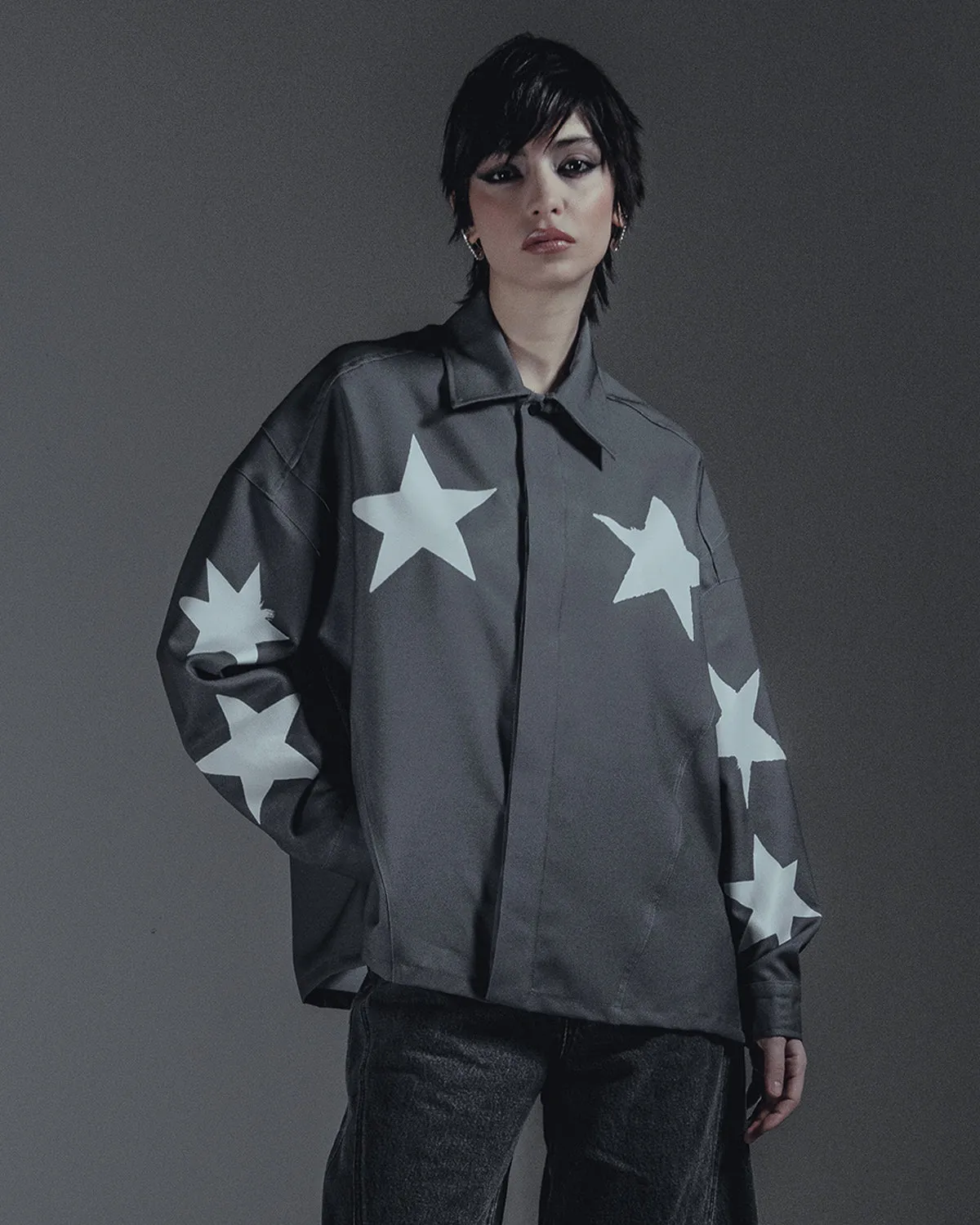 Stars Long Sleeve Shirt sold by Blowhammer product image thumbnail 3