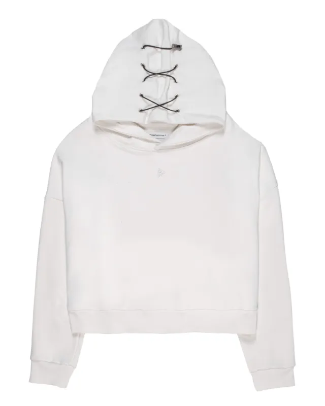 Minimal Cream Boxy Hoodie sold by Blowhammer
