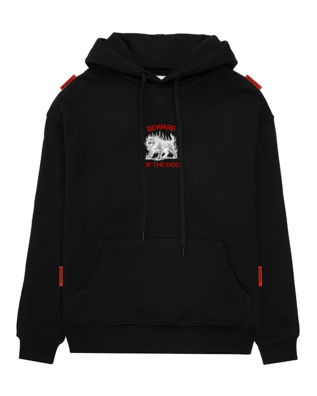 BEWARE OF THE DOG #3 Hoodie made by Blowhammer