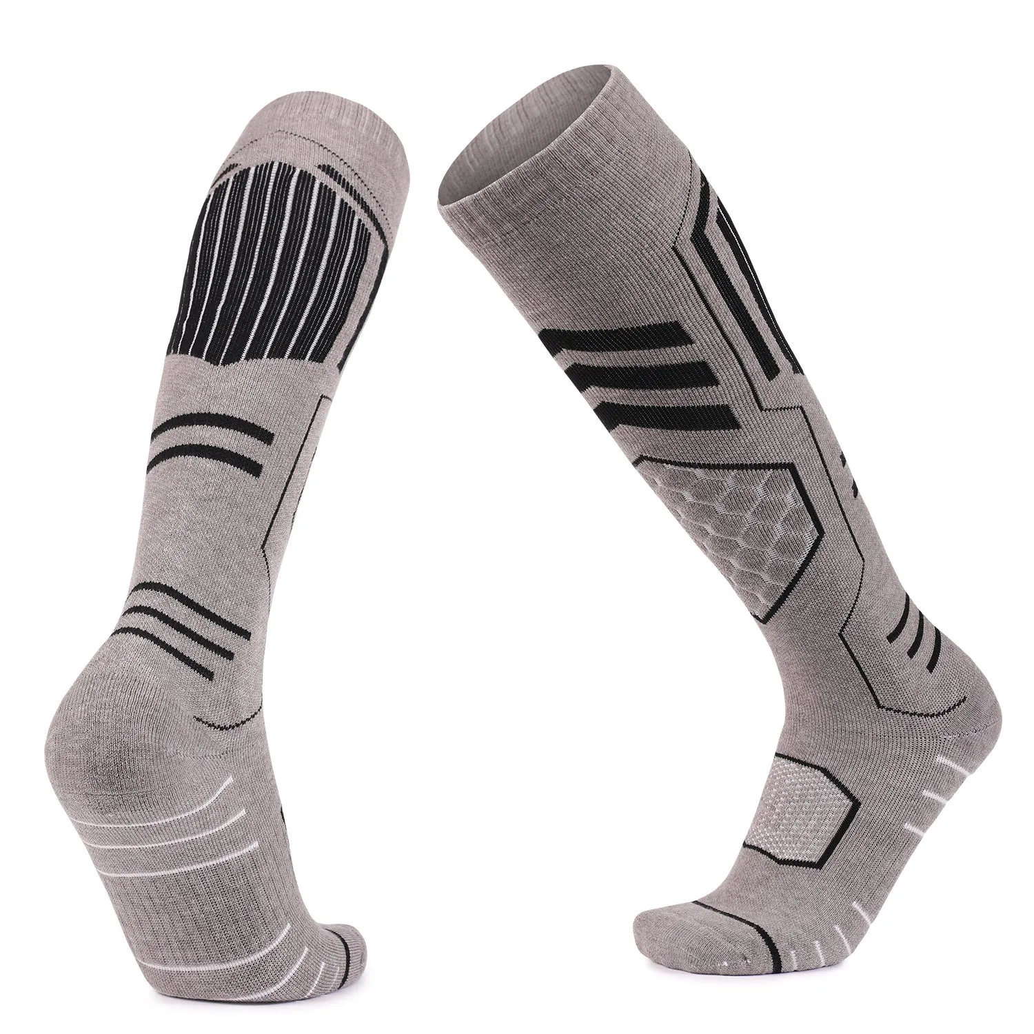 Merino Wool Cushioned Warm Skiing Over The Calf Socks | 1 Pair sold by Hywell Store