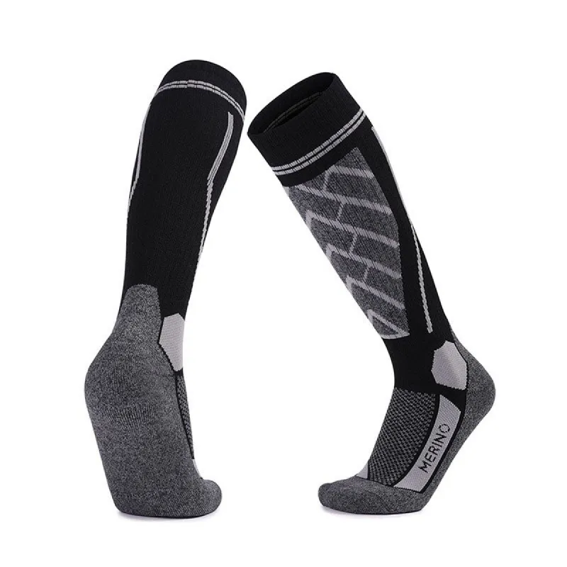 Merino Wool Padded Skiing Over The Calf Socks | 1 Pair sold by Hywell Store