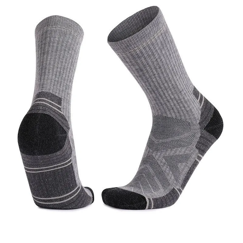 Merino Wool Thick Padded Hiking Crew Socks | 3 Pairs sold by Hywell Store