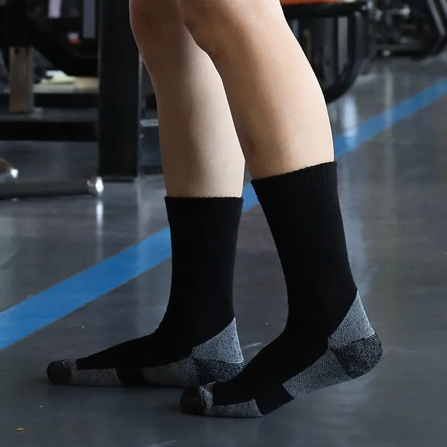 Merino Wool Cushioned Hiking Crew Socks | 3 Pairs sold by Hywell Store product image thumbnail 2