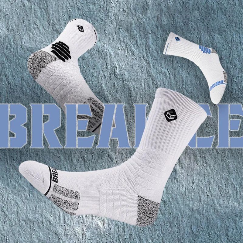 Men's Non Slip Elite Thick Basketball Crew Socks | 3 Pairs sold by Hywell Store product image thumbnail 5