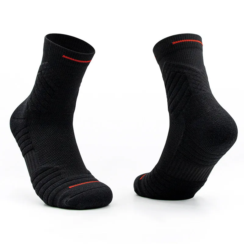 Men's Cushioned Athletic Running Crew Socks sold by Hywell Store product image thumbnail 2