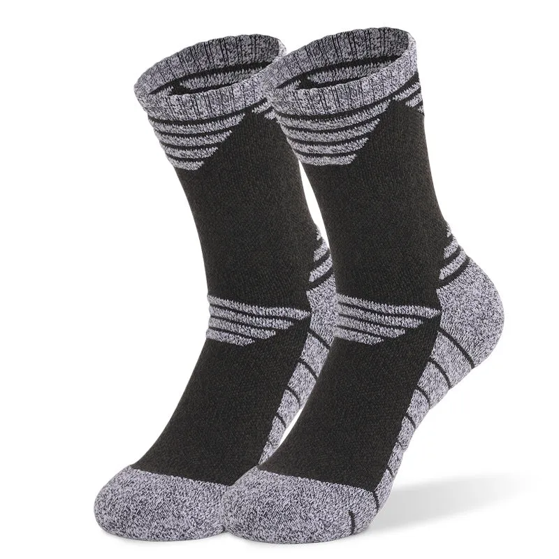 Men's Thick Cushioned Hiking Crew Socks | 3 Pairs sold by Hywell Store