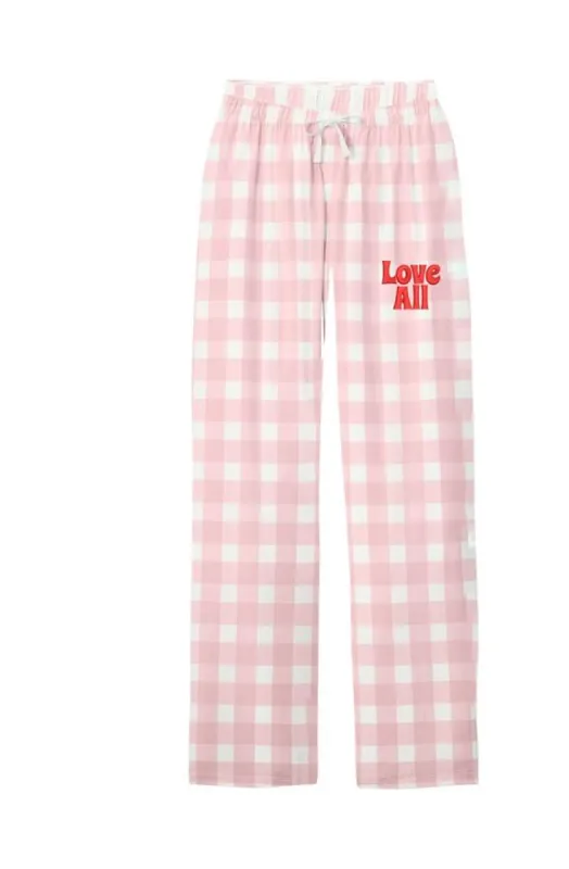 Love All Tennis Women's Flannel Plaid Pant, Pink sold by Love All Tennis
