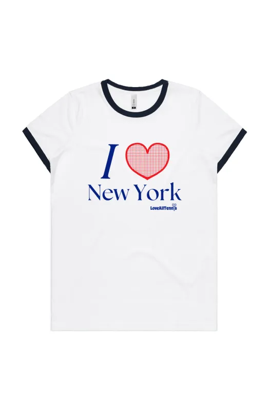 Love All Tennis Women's New York Ringer Tee sold by Love All Tennis