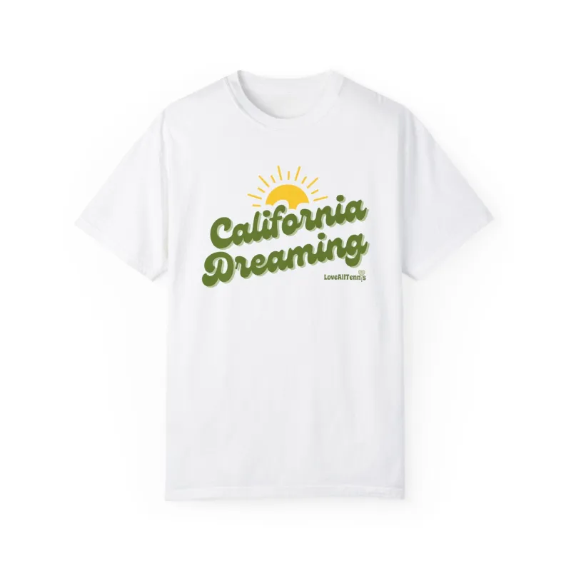California Dreaming Unisex Garment-Dyed T-Shirt sold by Love All Tennis
