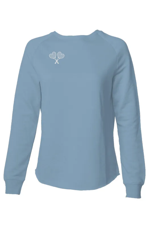 Love All Tennis Womens Courtney Lightweight Wash Sweatshirt sold by Love All Tennis