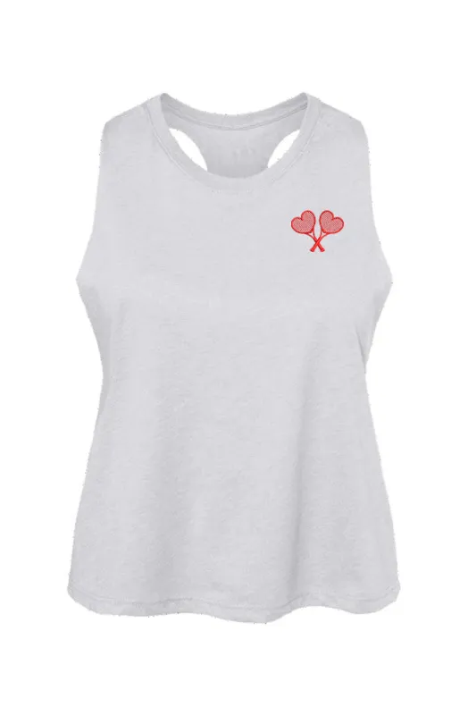 Love All Tennis Women's Logo Racerback Cropped Tank sold by Love All Tennis