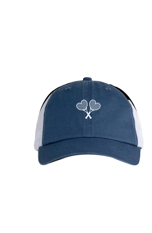 White Washed Trucker Cap sold by Love All Tennis