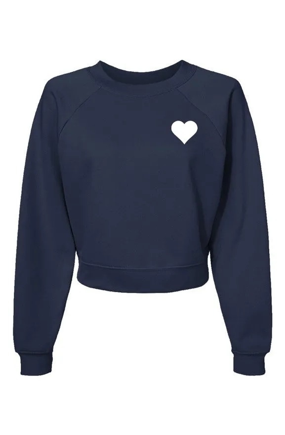 Love All Womens Heart Pullover Fleece Sweatshirt sold by Love All Tennis