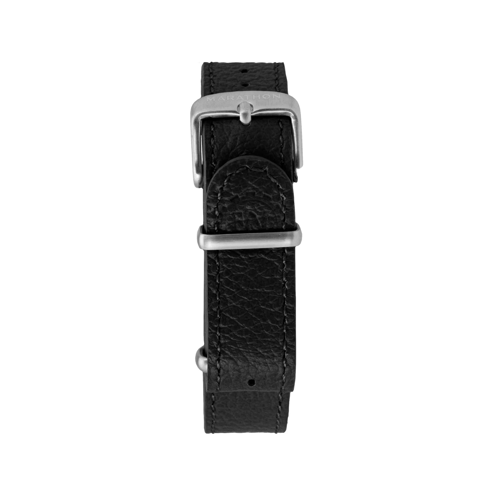 Leather DEFSTAN Strap, Black, 16mm sold by Marathon Watch product image thumbnail 5