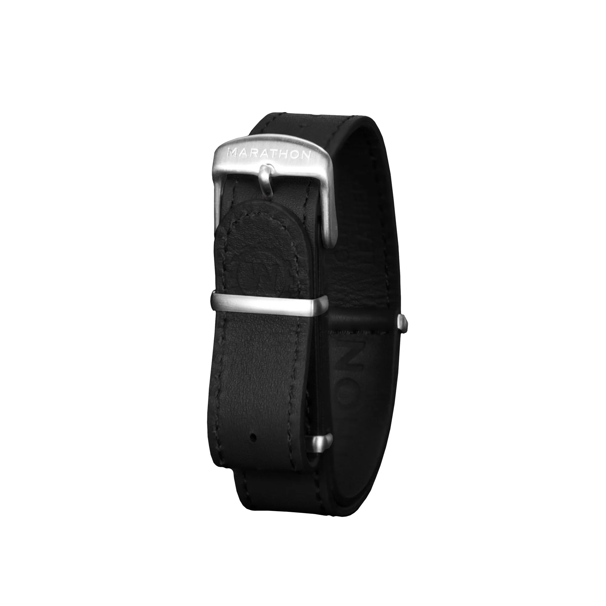 Leather DEFSTAN Strap, Black, 16mm sold by Marathon Watch