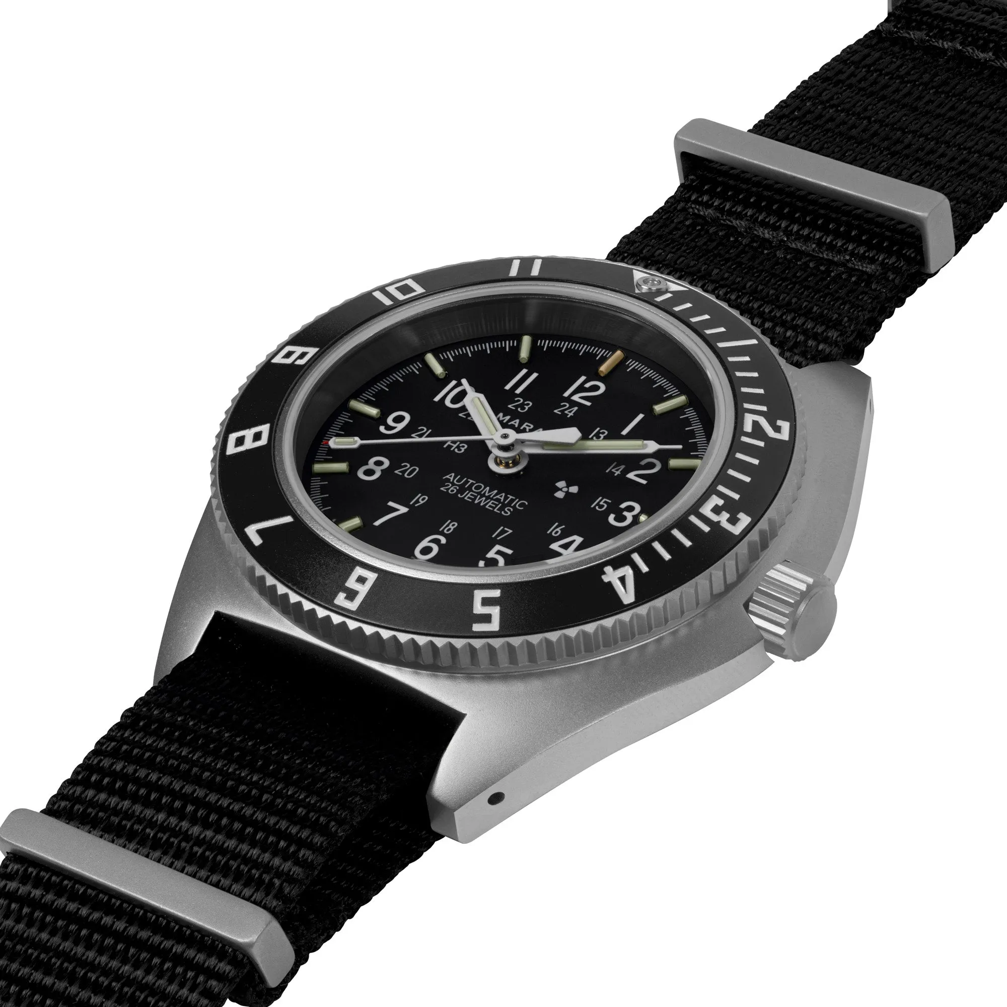 41mm Steel Navigator w/ Date Automatic (SSNAV-D AUTO) on Nylon DEFSTAN sold by Marathon Watch product image thumbnail 3
